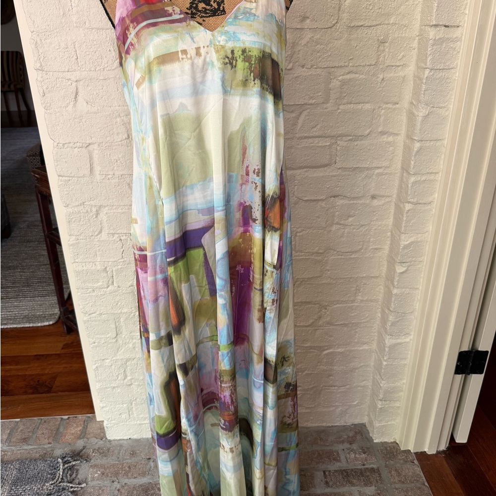 Abstract Multicolor Maxi Dress by Nicole Miller - Picture 5 of 5